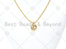 Load image into Gallery viewer, NEW Enamel Colorful Flower Shape Pendant,18K Gold Filled Flower Charm,Enamel Pendant,Enamel Jewelry,15x22mm,Sku#LK390