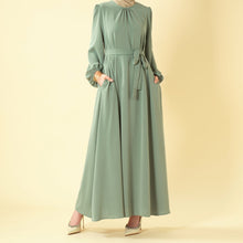 Load image into Gallery viewer, Candy Color Pleated Abaya | Must-have Essential Basic Dress (MA142)