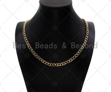 Load image into Gallery viewer, 6x8mm Cuban Curb Chain by Yard, Gold/ Gunmetal / Silver Cuba