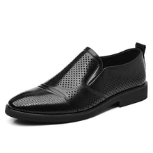 Load image into Gallery viewer, Men's Plus-Size Vintage Business Slip-On Leather Loafers