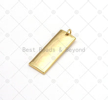 Load image into Gallery viewer, Enamel Rainbow and Rain On Rectangle Shape Pendant, 18K Gold Filled Rianbow Charm, Necklace Bracelet Charm Pendant,11x32mm, Sku#L634