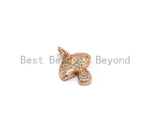 Load image into Gallery viewer, CZ Micro Pave Mushroom Charm Pendant, Cubic Zirconia Pendant,SKU#Y182