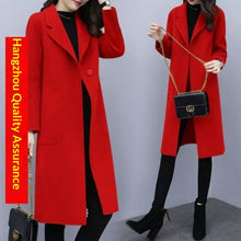 Load image into Gallery viewer, New Autumnwinter Wool Coat, Mid-length, Loose-fit, Korean Style