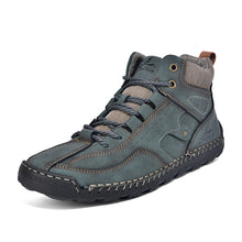 Load image into Gallery viewer, Men's Outdoor High-Top Casual Shoes – Breathable PU Lace-Up Sneakers | Sizes EU 38–48