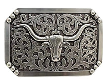 Load image into Gallery viewer, Nocona Longhorn Rectangle - Belt Buckle
