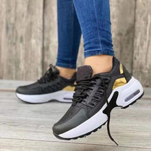 Load image into Gallery viewer, Lace-Up Wedge Sneakers