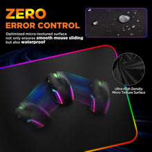 Load image into Gallery viewer, RGB Gaming Mouse Pad with 15W Qi Wireless Charging and Raised Charging Platform
