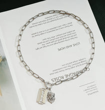 Load image into Gallery viewer, Paperclip Chain Necklace with/without Razor Lion Head, sku#CL05