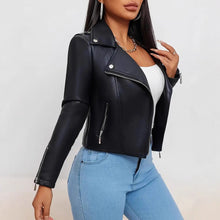 Load image into Gallery viewer, Rare High-end Black Leather Jacket