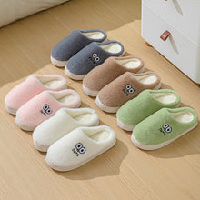 Load image into Gallery viewer, Cute Cartoon Big Eyes Slippers - Winter Warm Plush House Shoes for Women &amp; Men