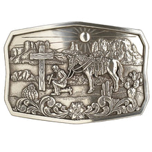 Load image into Gallery viewer, Nocona Praying Cowboy Cactus - Belt Buckle