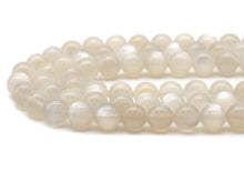 Load image into Gallery viewer, Genuine Top Quality White Moonstone Round Smooth Beads, Sku#U1373