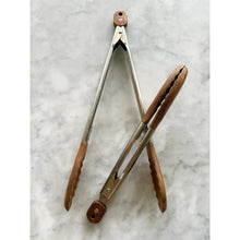 Load image into Gallery viewer, Carmel Acacia Wood Kitchen Tongs - 12" &amp; 15" Set