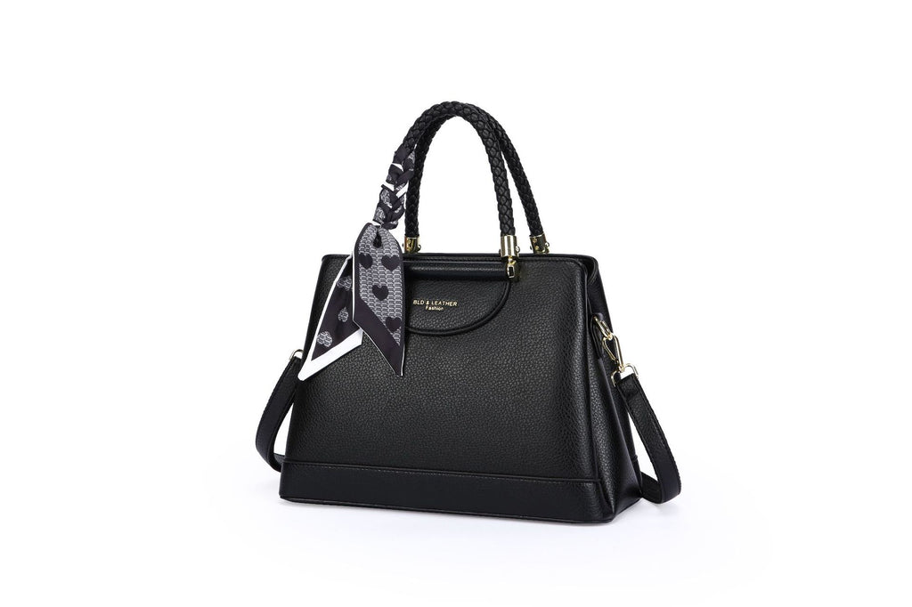 Retro Light-Luxury Women's Large-Capacity Crossbody Tote Bag | PU Leather Structured Handbag