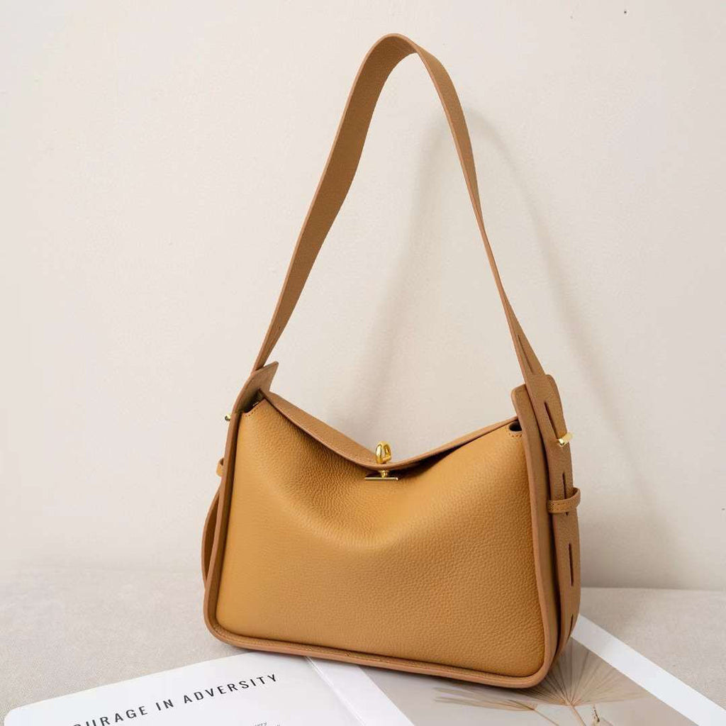 Genuine Leather Crossbody Underarm Bag | Commuter Streetwear Shoulder Bag