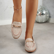 Load image into Gallery viewer, Stitched Flat Loafers – Slip-On Round Toe