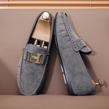 Load image into Gallery viewer, Men's British-Style Slip-On Casual Leather Shoes | Round Toe PU Leather Loafers