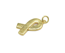 Load image into Gallery viewer, CZ Enamel Cancer Awareness Ribbon Pendant, Sku#LK603