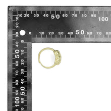 Load image into Gallery viewer, Gold Silver Hammered Raindrop Heart Adjustable Ring, Sku#A235