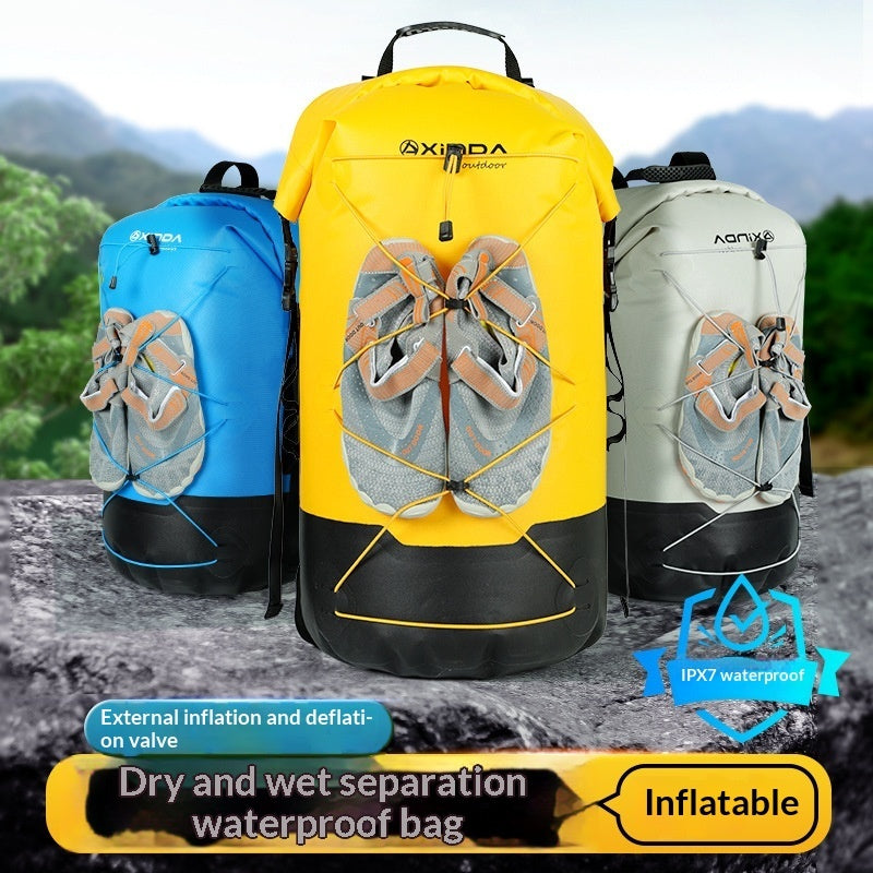 IPX7 Waterproof Backpack with Dry-Wet Separation - 16L/26L/36L Outdoor Adventure Bag