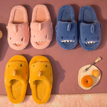 Load image into Gallery viewer, Unisex Shark Slippers | Fluffy Faux Fur House Shoes for Women &amp; Men