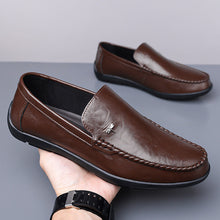 Load image into Gallery viewer, Men's Genuine Leather Slip-On Loafers | Breathable Suede Casual Shoes with Non-Slip Rubber Sole