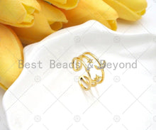 Load image into Gallery viewer, Star Moon Ring, Moon Rings, Stars Celestial, Gold Ring, Bridesmaid Gift, Moon Star Galaxy Jewelry, Moon Star Ring, sku#JL24
