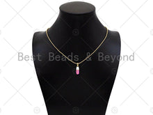 Load image into Gallery viewer, Enamel Colorful Pill Shape Pendant Chaem,Love Word Pink Turquoise Black Cobalt Red Enamel Jewelry,6x17mm,Sku#LK285