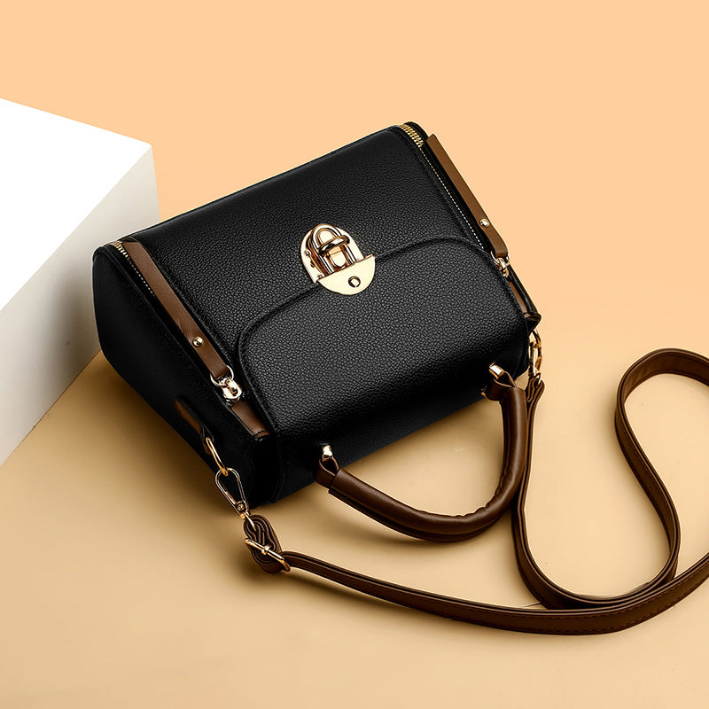 Retro Tote Shoulder Bag - Urban Minimalist PU Leather Handbag for Women