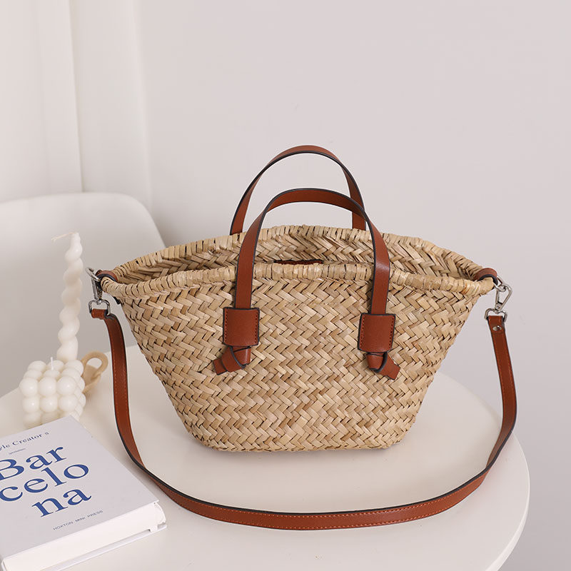 Natural Straw Woven Shoulder Bag - French-Style Handbag for Women | Sarah Express