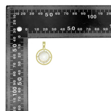 Load image into Gallery viewer, Radical Mother of Pearl Charm with hollow out ring,LX763