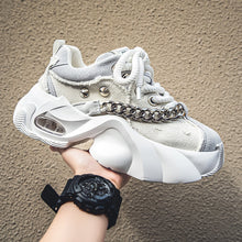 Load image into Gallery viewer, Men's Elevated Denim Sneakers - Thick Sole Casual Shoes with Height Boost