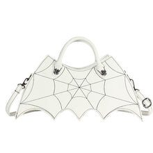 Load image into Gallery viewer, Women's Spider Web Crossbody Bag - Gothic Halloween Shoulder Handbag