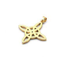 Load image into Gallery viewer, Black white enamel Chinese Knot Flower Charm, Sku#LK822
