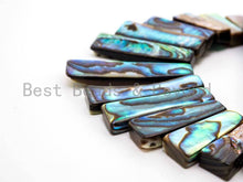Load image into Gallery viewer, Natural Abalone Shell Graduated Bar Shaped Beads, Analone Fo