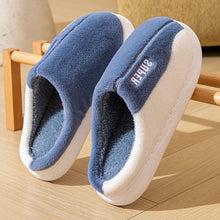 Load image into Gallery viewer, Thick-Sole Plush Slippers | Fleece-Lined Non-Slip Indoor Slippers for Men &amp; Women