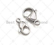 Load image into Gallery viewer, High Quality Stainless Steel Lobster Claw Clasp, Simple Lobster claw clasp, Silver Lobster Claw, 12mm/15mm Wholesale Lobster Claw, sku#C116
