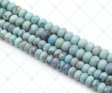 Load image into Gallery viewer, Blue Agate Rondelle Smooth Beads, Sku#U1184