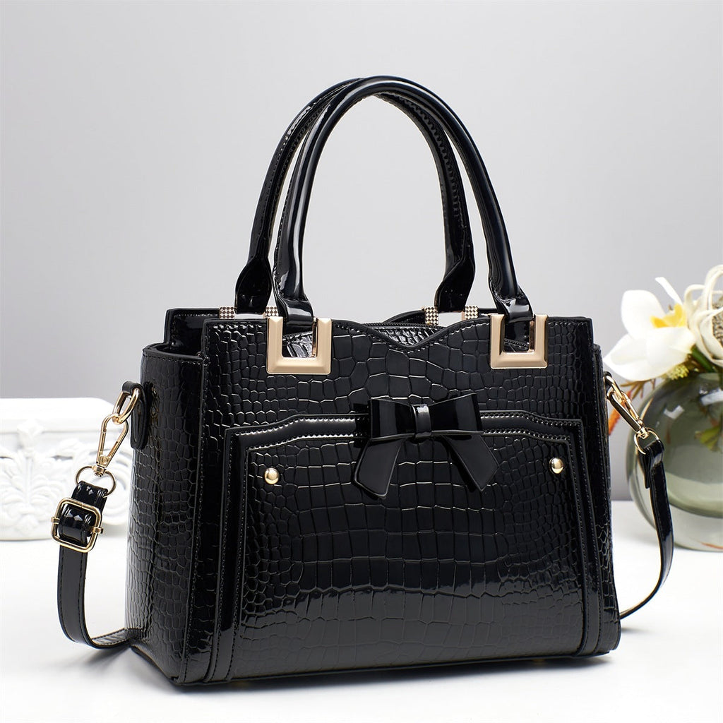 PU Leather Tote & Clutch Set