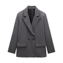 Load image into Gallery viewer, Summer Casual Relaxed-fit Double-breasted Blazer
