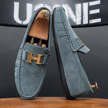 Load image into Gallery viewer, Men's British-Style Slip-On Casual Leather Shoes | Round Toe PU Leather Loafers