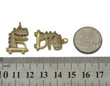 Load image into Gallery viewer, Gold CZ Cute Crocodile Charm, Sku#LK662