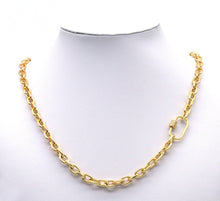 Load image into Gallery viewer, Gold CZ Oval Clasp, Sku#ML55