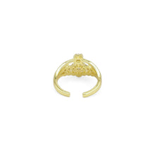 Load image into Gallery viewer, Gold White Pearl Crown Adjustable Ring, Sku#LD485