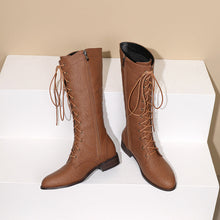 Load image into Gallery viewer, Women's Denim Mid-Calf Rider Boots | Square Heel Side Zip Fashion Boots