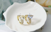 Load image into Gallery viewer, CZ Heart Open Ring, Sku#B141