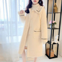 Load image into Gallery viewer, Mid-length Versatile Lamb Wool Women's Coat For Petite