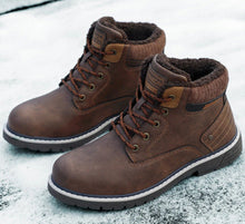 Load image into Gallery viewer, Men's Outdoor Martin Boots – Lace-Up Ankle Boots in Yellow, Black &amp; Brown | Sizes 38–48