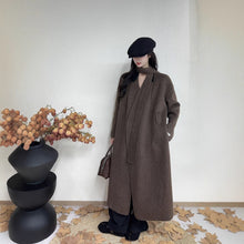 Load image into Gallery viewer, Long Double-sided Wool Coat In Korean Style