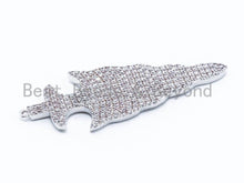 Load image into Gallery viewer, CZ Micro Pave Arrow Charm, Sword Pendant,16x46mm,14x12mm,59x21mm,sku#B38